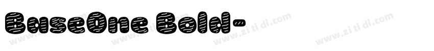 BaseOne Bold字体转换